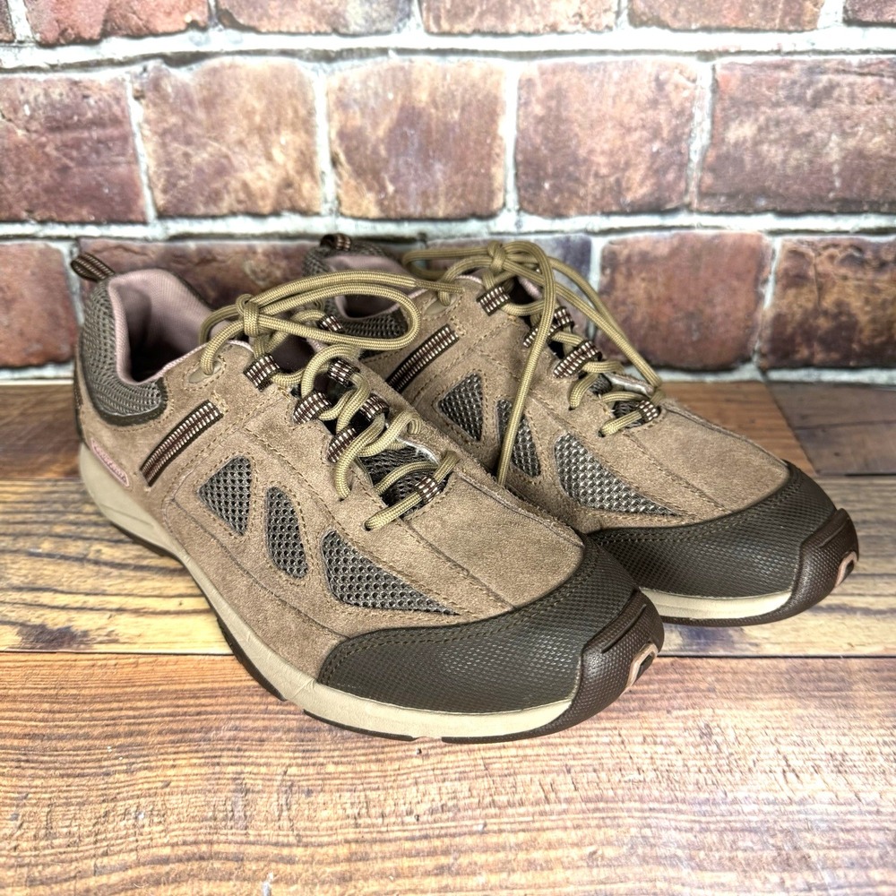 Rockport XCS Walkability Womens Sz 10 Hiking Shoes Brown Low Top Lace Up M75536